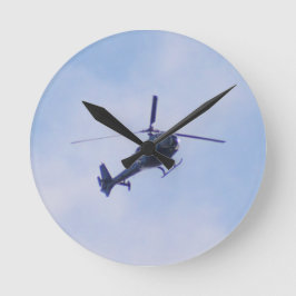 Gazelle Helicopter Runde Wanduhr