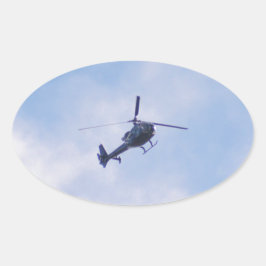 Gazelle-Hubschrauber Ovaler Aufkleber