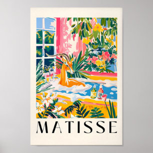 Gazelle in der Badewanne Funny Print, Badezimmer D Poster