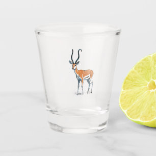Gazelle in einer Falle eines Jägers gefangen – Dra Schnapsglas
