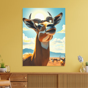 Gazelle Leinwanddruck