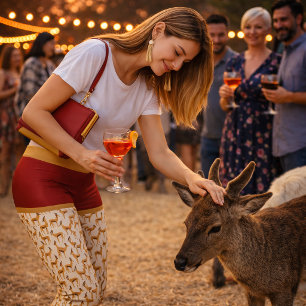 « GAZELLE ROUGE » – LEGGINGS DE VÊTEMENTS ACTIFS