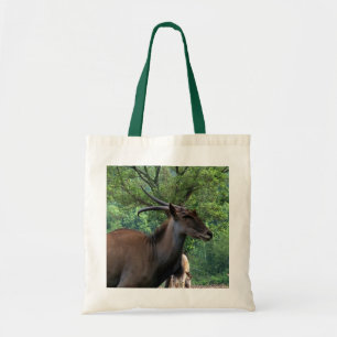 Gazelle und Bäume Tragetasche