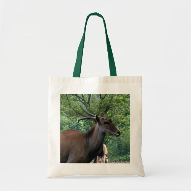 Gazelle und Bäume Tragetasche (Vorne)