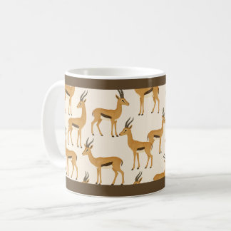"GAZELLEN-DRUCK" - 11 OZ. KAFFEETASSE