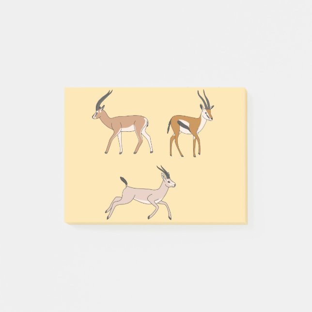 Gazelles Post-it Klebezettel (Vorderseite)