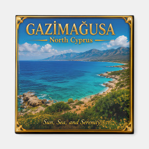 Gazimağusa Nordzypern Meer Reise Erinnerung Magnet