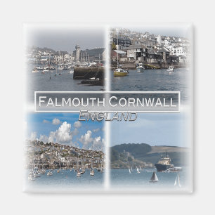 GB0139 Europa, England, Cornwall, Falmouth, Kühlsc Magnet