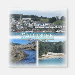 GB0161 Europe, England, Cornwall, Salcombe, Kühlsc Magnet