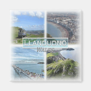 GB0163 Europe, Wales, Llandudno, Kühlschrank Magnet