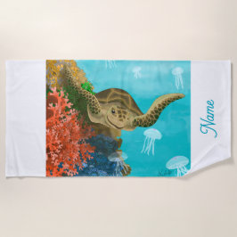 GB Beach Towel Sea Turtle Strandtuch