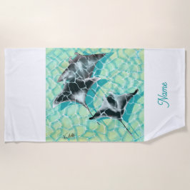 GB Beachtowel Manta Ray Strandtuch
