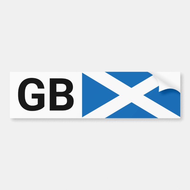 GB Car Sticker UK & Scott reisen ins Ausland /Scho Autoaufkleber (Vorne)