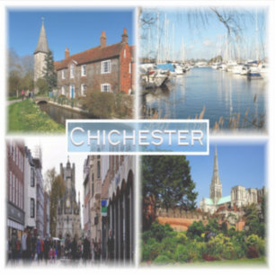 GB Chichester - Bosham Church and Brook House - Aufkleber