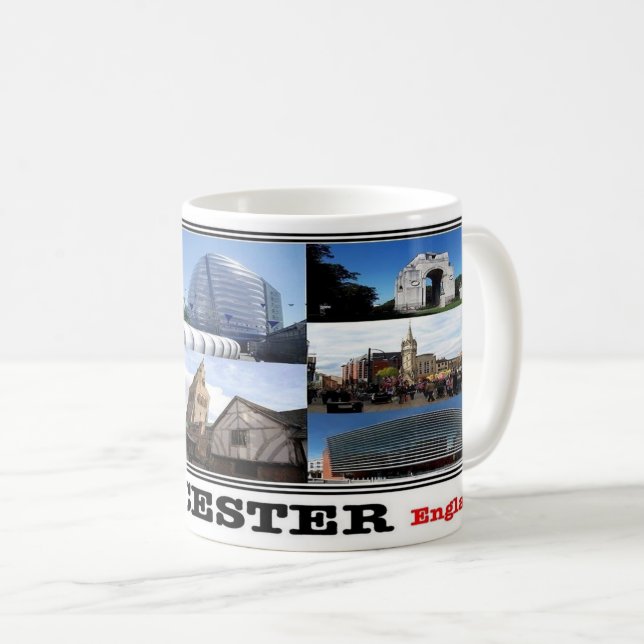 GB England - Leicester Mosaic - Kaffeetasse (VorderseiteRechts)
