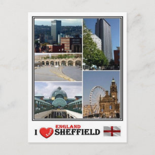 GB England - Yorkshire Sheffield - Postkarte