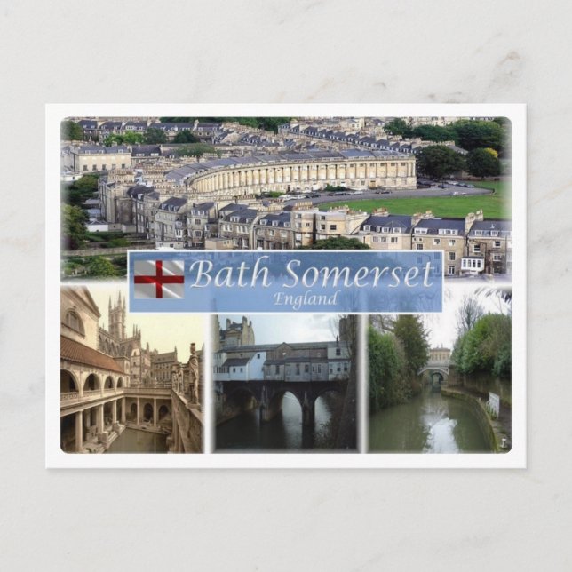 GB Großbritannien - England - Bath Somerset - Postkarte (Vorderseite)