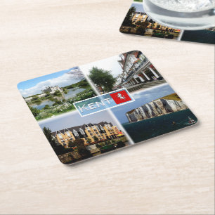 GB Kent - Schloss Leeds - Royal Tunbridge Wells - Rechteckiger Pappuntersetzer