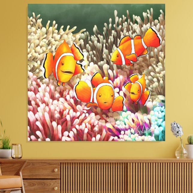 GB Print on canvas clown fish Leinwanddruck (Insitu (Wohnzimmer))