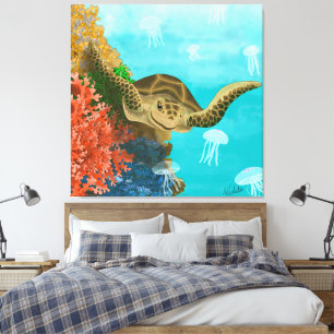 GB Print on canvas turtle Leinwanddruck