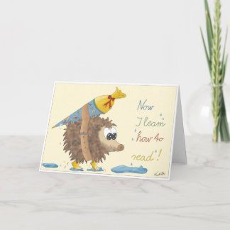 GB School enrollment card, lovingly hand-drawn boy Karte