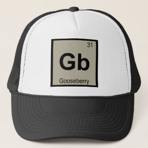 Gb - Stachelbeere Chemie Periodisches Tabellensymb Truckerkappe