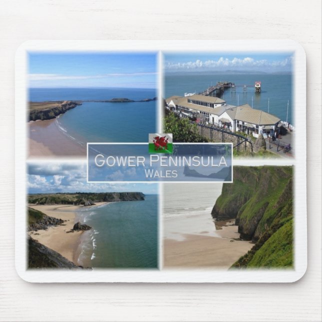 GB Vereinigtes Königreich - Wales - The Gower Peni Mousepad (Vorne)