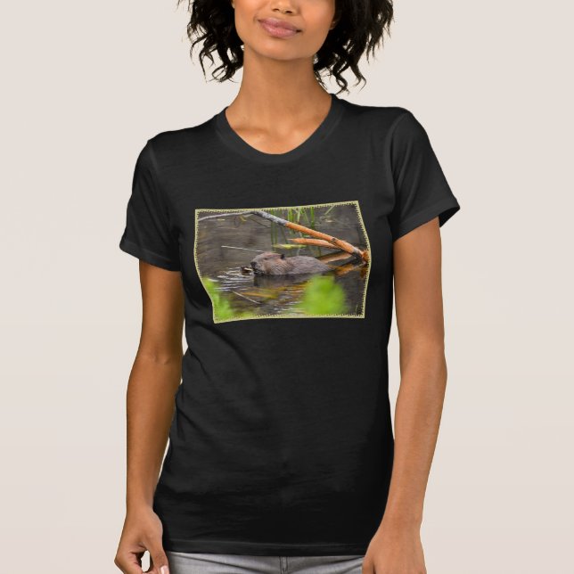 GBFC Cocoa photo t-shirt femme noir (Devant)