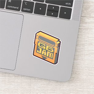 GBJam Vinyl Aufkleber - Retroaufkleber für Gamedev