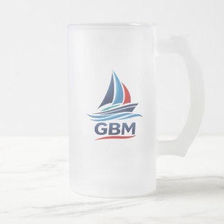 GBM Beer glass frosted  Mattglas Bierglas