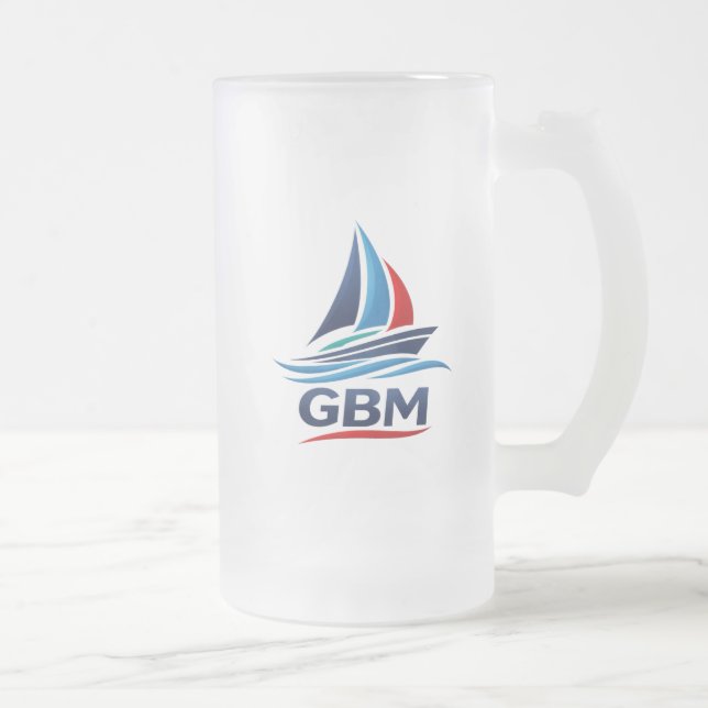 GBM Bierglas mattiert Mattglas Bierglas (Rechts)