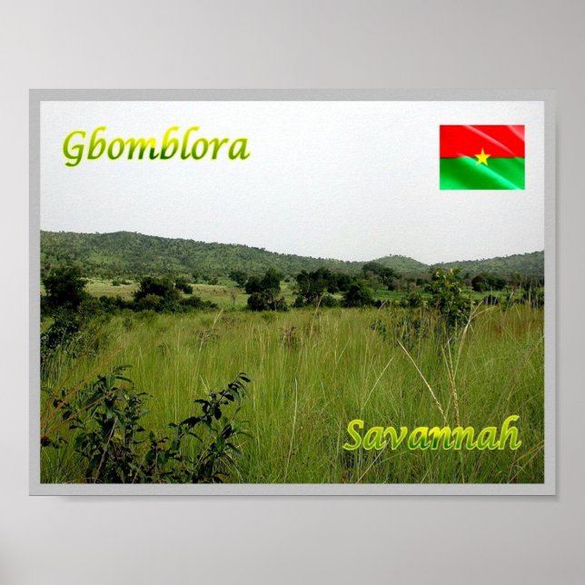 Gbomblora - Savannah - Poster (Vorne)