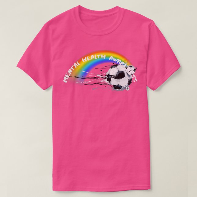 GBTQ Pride Soccer Mental Health3041 1375 T-Shirt (Design vorne)