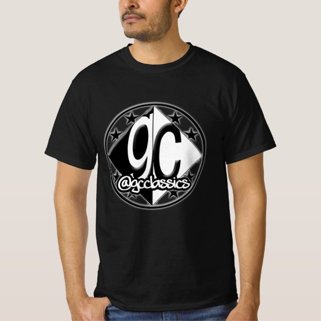 GC Classic Logo Black T-Shirt (Vorderseite)