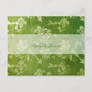 GC   Gorgeous Green Floral Vintag UAWG RSVP Karte