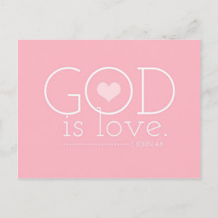 GC Gott ist Liebe Valentine Feiertagspostkarte