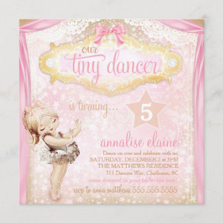 GC Magischer Vintager Tänzer Ballerina Einladung