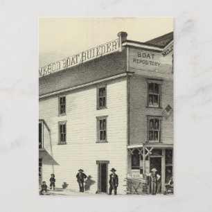 GC Ormerod, The Boat Builder, Asbury Park, NJ Postkarte