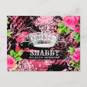 GC Shabby Wild Rose Couture Tiara Postkarte