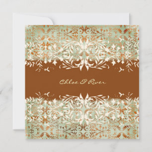 GC  Vintag Melon - Burnt Orange Einladung