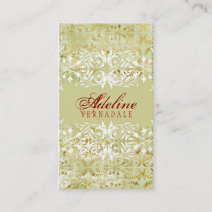 GC Vintage Melone Gold & Rot Visitenkarte