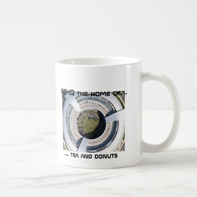 GCHQ Krapfen,… Tee und Schaumgummiringe, GCHQ das Kaffeetasse (Rechts)