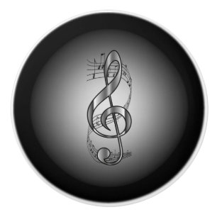 GClef ~ musikalisches Hintergrund ~ Keramikknauf