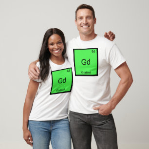 Gd - Godard Lustiges Chemie-Elementsymbol-T-Shirt T-Shirt