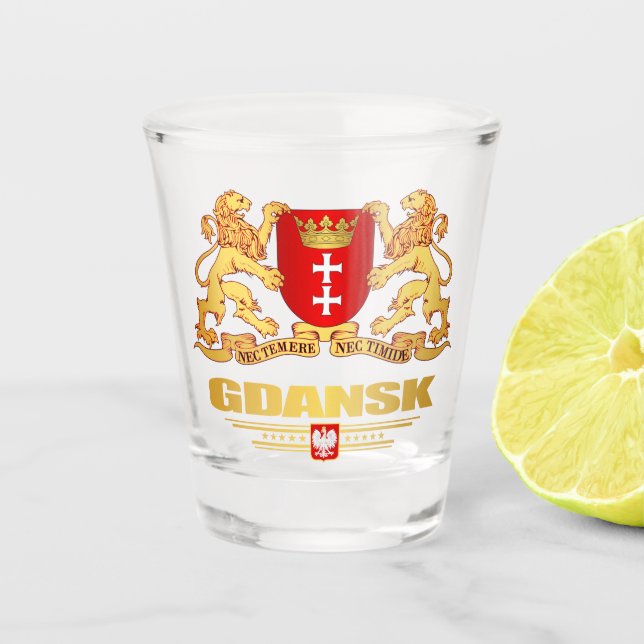 Gdansk COA Schnapsglas (Vorderseite)
