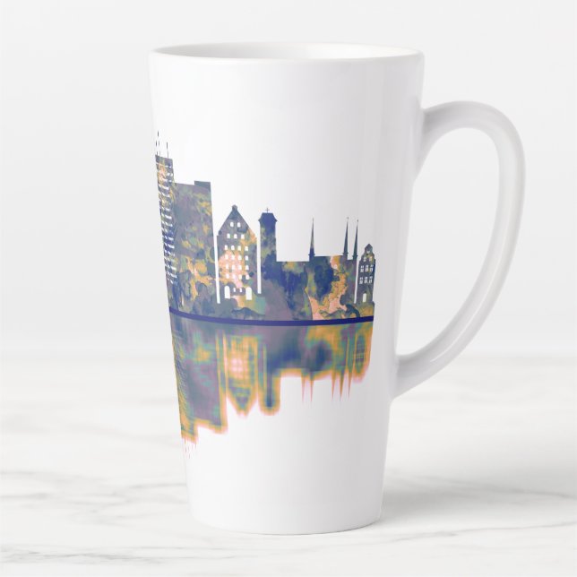 Gdansk Skyline Milchtasse (Rechts)
