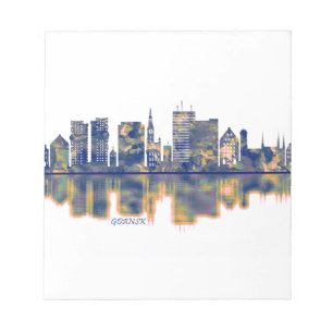 Gdansk Skyline Notizblock