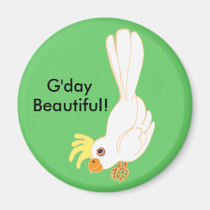 Gday Beautiful Aussie Galah Vogel Magnet