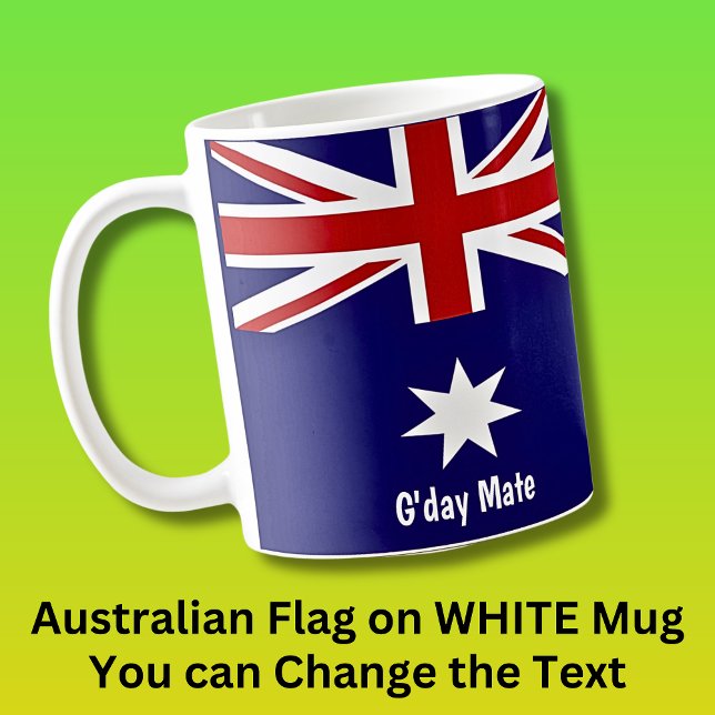 G'day Mate Australian Flag Mug (Créateur téléchargé)