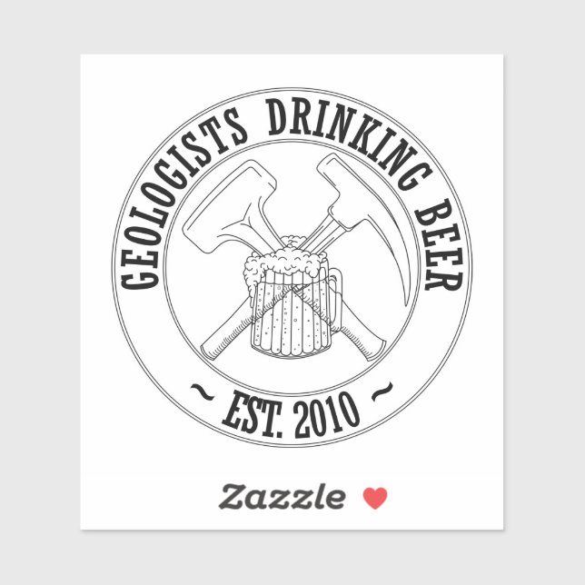 GDB Standard-B&W-Logo Vinyl Sticker (Blatt)